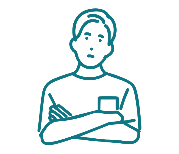 悩みを抱える事業者のイラスト
